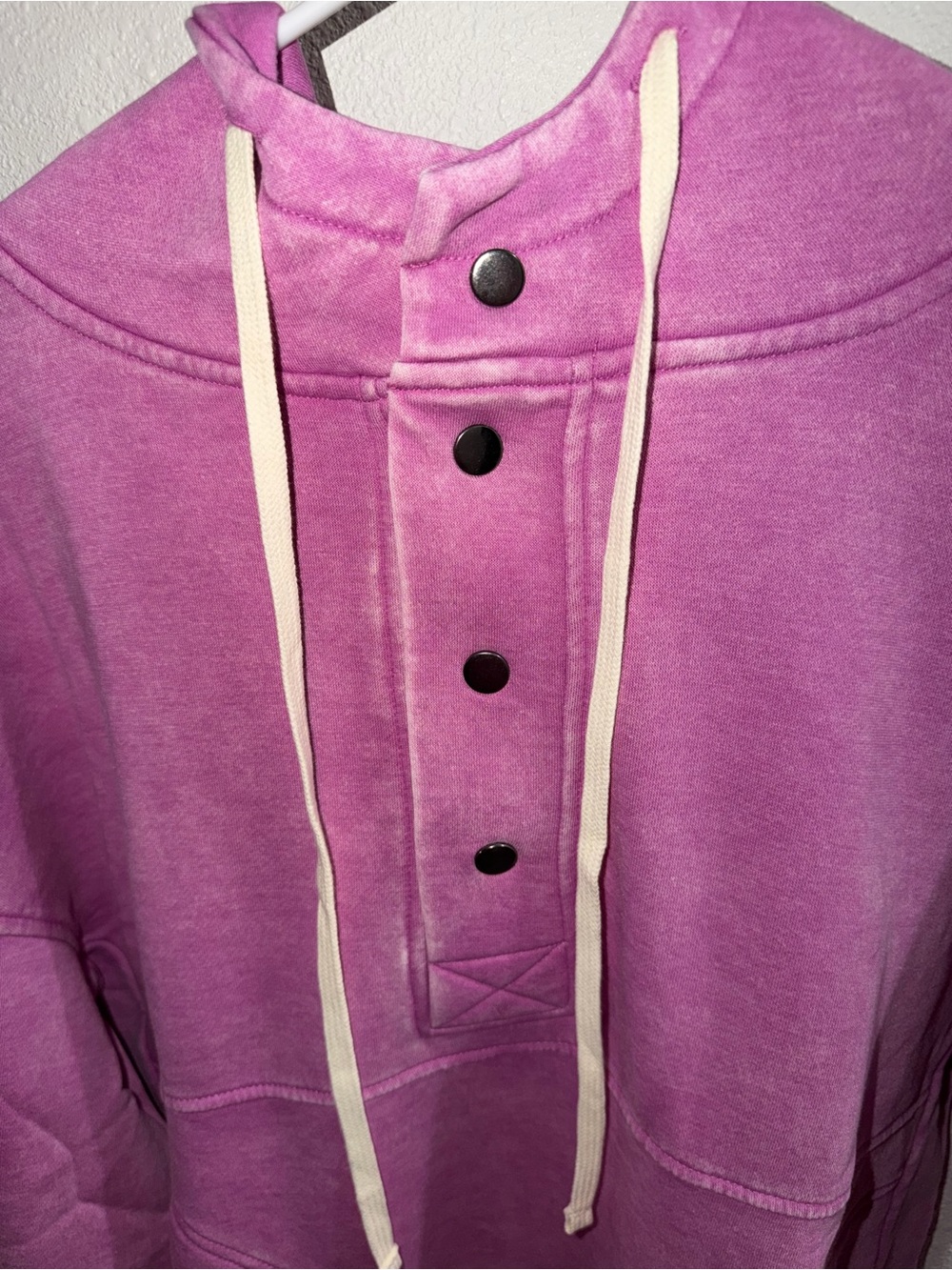 Zenana Outfitters Snap Front Placket Pullover Hoodie NWOT - Picture 8 of 9